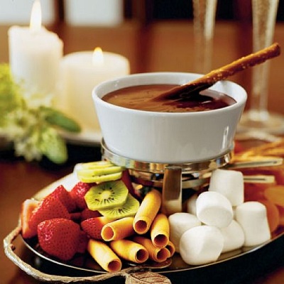 fondue de chocolate