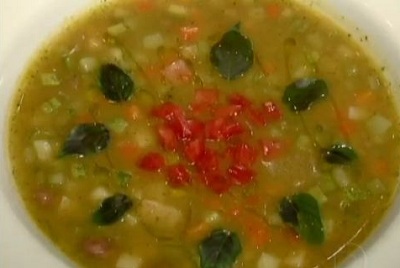 Receita - Sopa de Legumes do Jornal Hoje - Minestrone