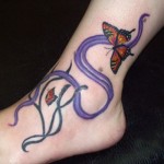 Tatuagens-Femininas-No-Pe-Borboleta