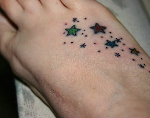 Tatuagens-Femininas-No-Pe-Estrelas