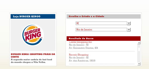 Encontre um Burger King Encontre um Burger King