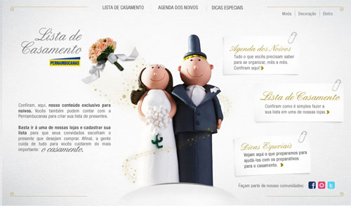 Lista de Casamento site Pernambucanas