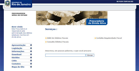 Divida Ativa RJ - Site Oficial
