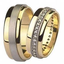 Alianças em Ouro com Diamante