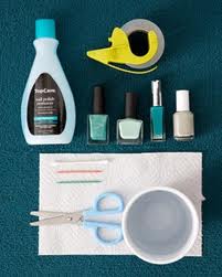 Kit para fazer as unhas marmorizadas