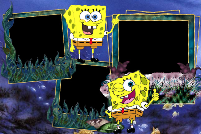 moldura-para-foto-infantil-bob-esponja
