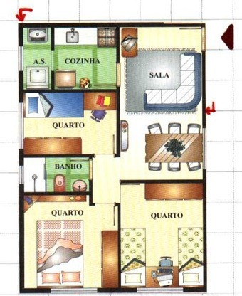 Planta de Casa Moderna