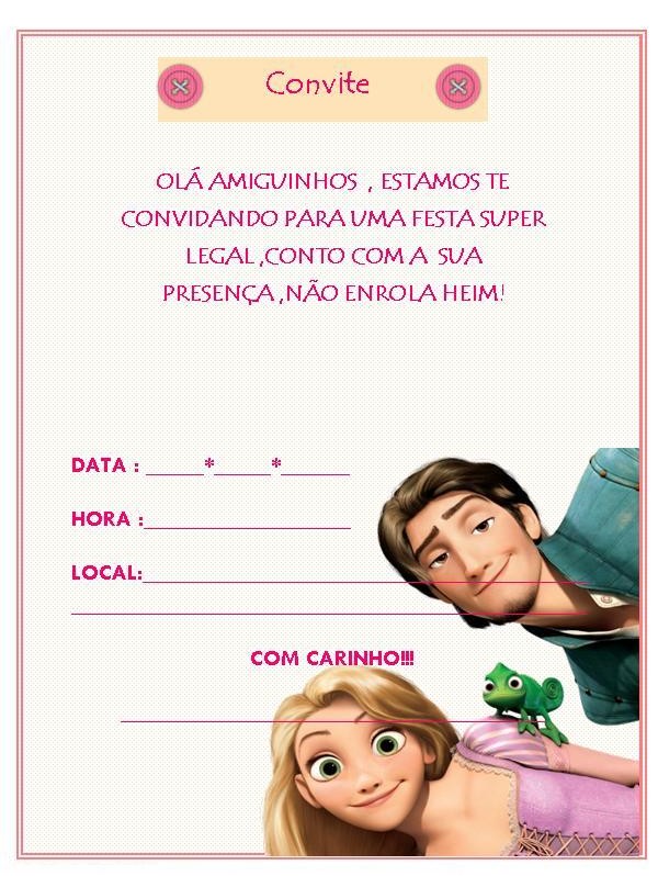Modelo de Convite de Aniversário para Imprimir