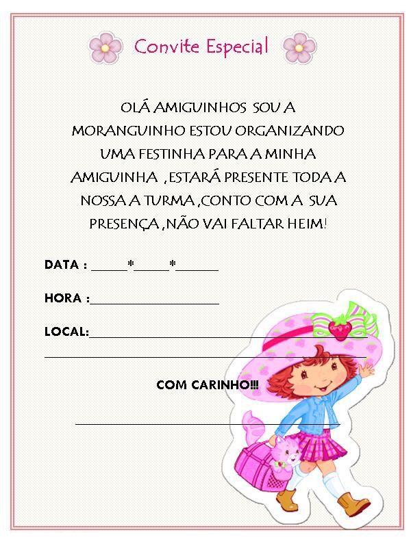 Modelo de Convite de Aniversário para Imprimir