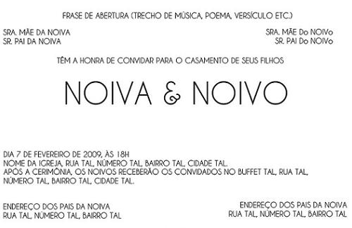 Modelos de Convites de Casamento para Imprimir