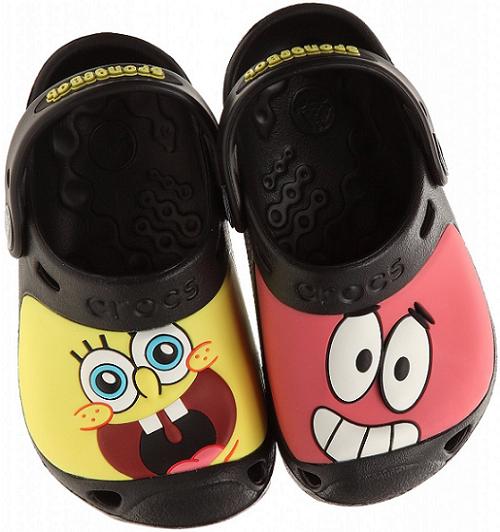 Sandália Crocs do Bob Esponja e Patrick