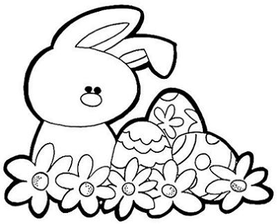 Desenhos de Coelho da Páscoa para Colorir e Imprimir