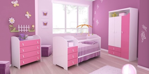 Móveis para Quarto de Bebê Feminino