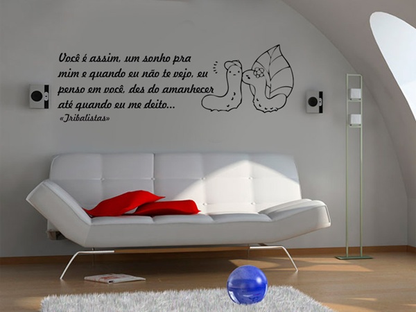 Adesivos de Parede com Frases Personalizadas