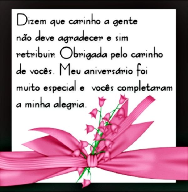 Mensagens de Agradecimento de Aniversário