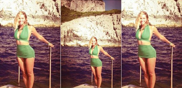Exuberante, Beyoncé aparece usando um biquíni hot pants. (Foto: Divulgação)
