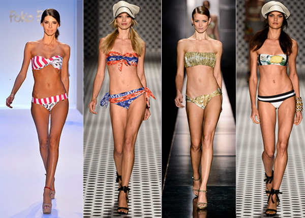 Os biquínis tomara que caia são tendências da moda verão 2014. (Foto: Divulgação)
