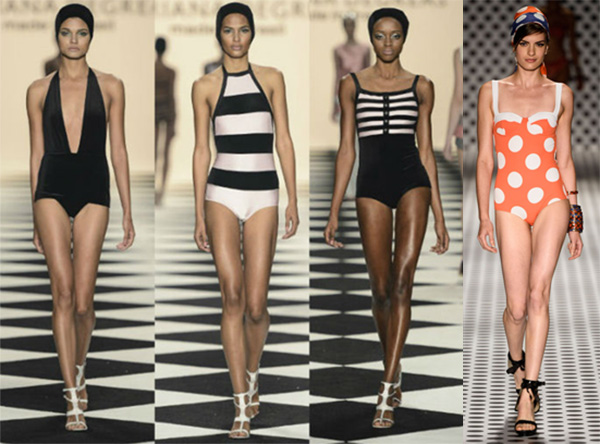 O estilo retrô está presente na moda praia 2014. (Foto: Divulgação)