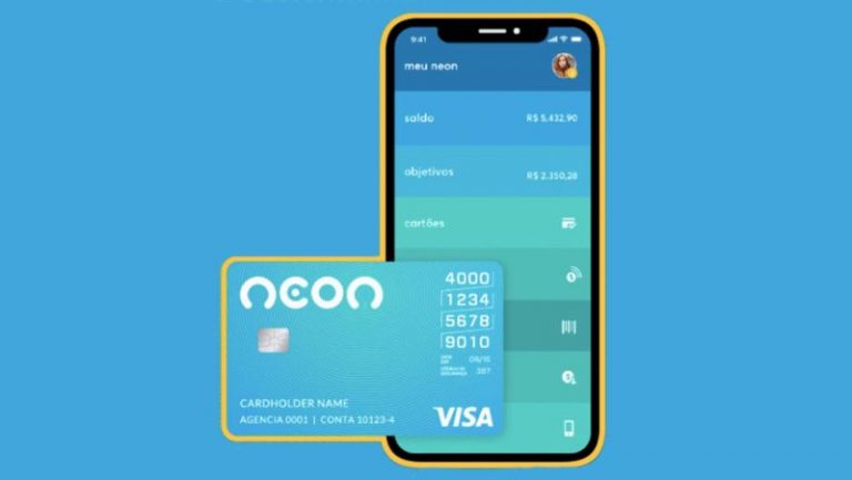 cartão neon